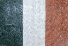 GEO757 Italy Flag mosaic reproduction