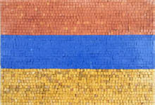 GEO774 Armenia Flag mosaic reproduction