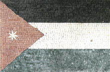 GEO782 Jordan Flag mosaic reproduction