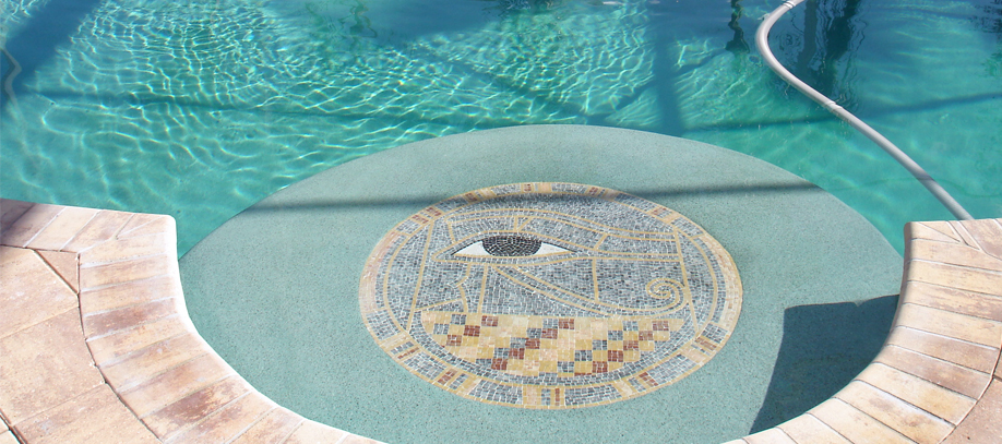Swimming Pool Mosaic Medalion